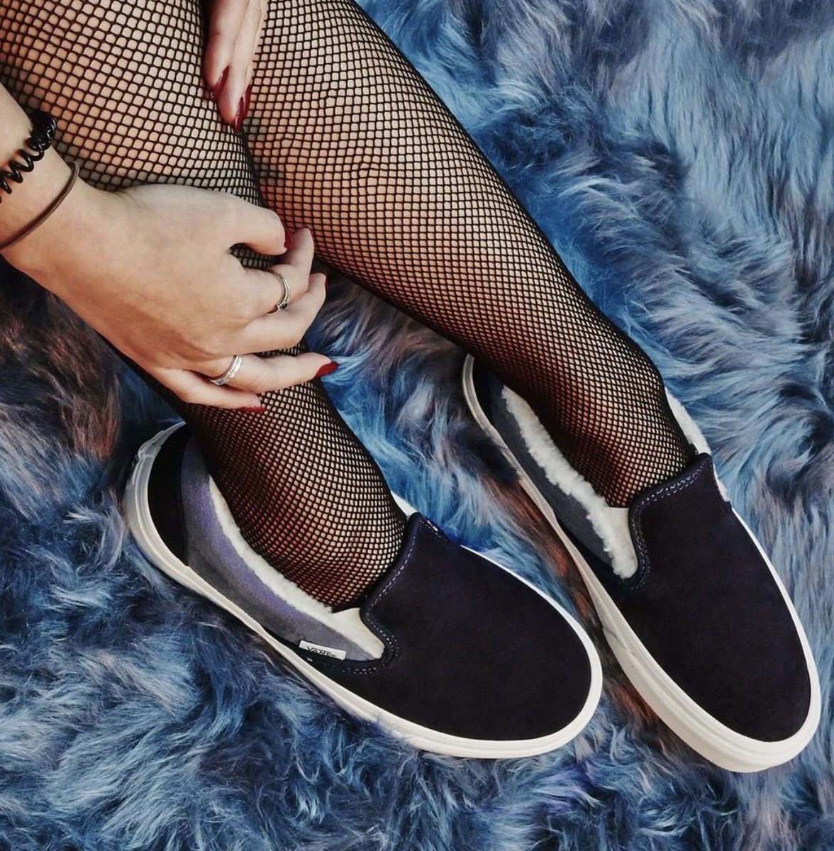 vans sherpa slip on womens