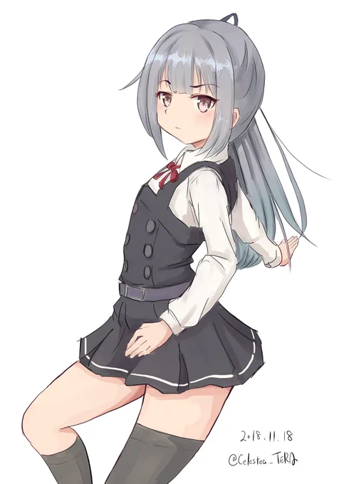 #艦これ版深夜の真剣お絵描き60分一本勝負
#艦これ版真剣お絵描き60分一本勝負_20181118
霞 「司令官、覚悟はいい?歯をくいしばりなさい・・・。」 