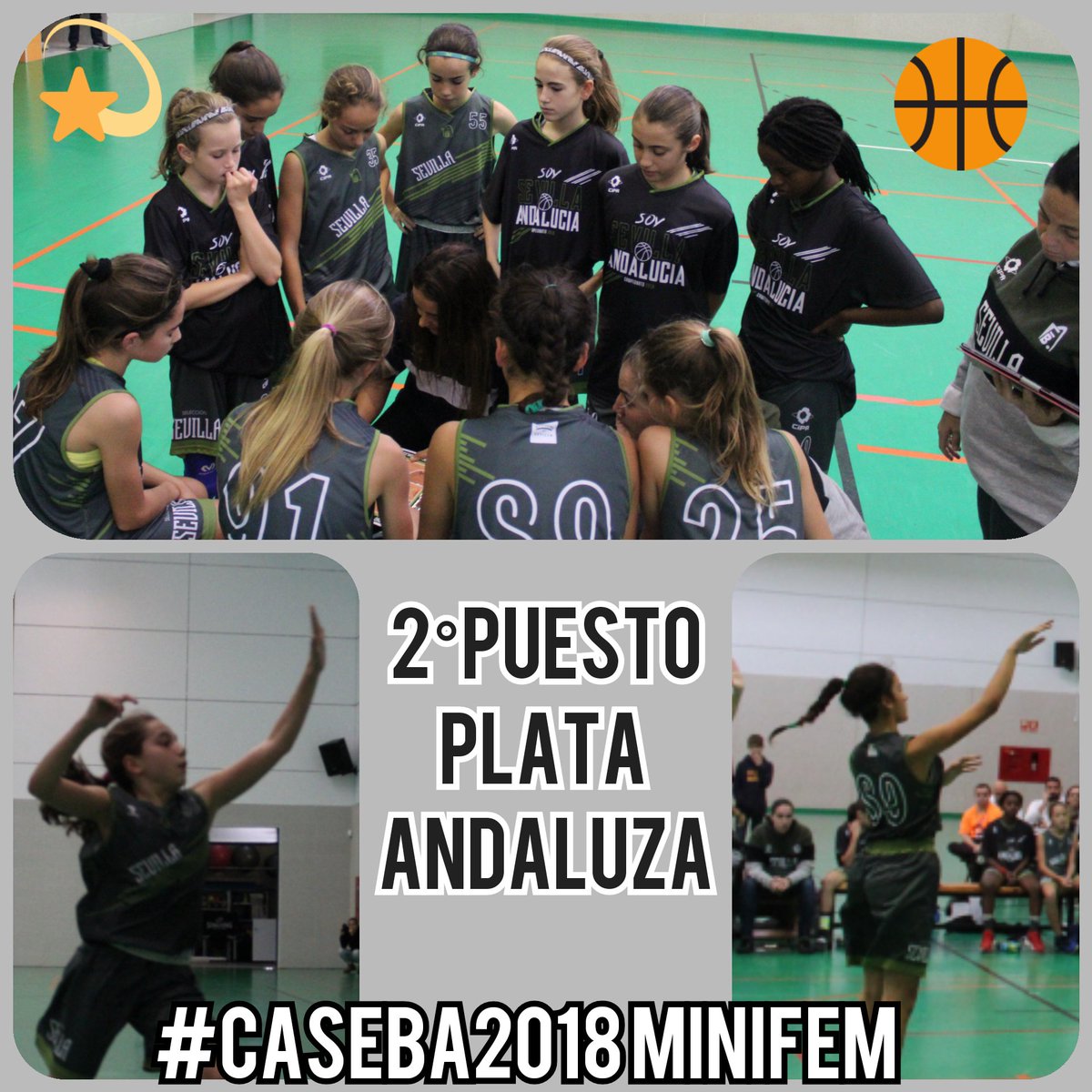 SevillaFaB's tweet photo. #CASEBA2018 MINIFEM
Las chicas del Minibasket Femenino tiñen de PLATA su participación en el Campeonato de Andalucía
Felicidades a todas sus componentes y ahora toca continuar con la Formación y Progresión en sus Clubs
#EQUIPOSEVILLA
@Sttefannia88 @AnaHappyCuky @ReyesUrbanoFdz https://t.co/EBb2ky6t23
