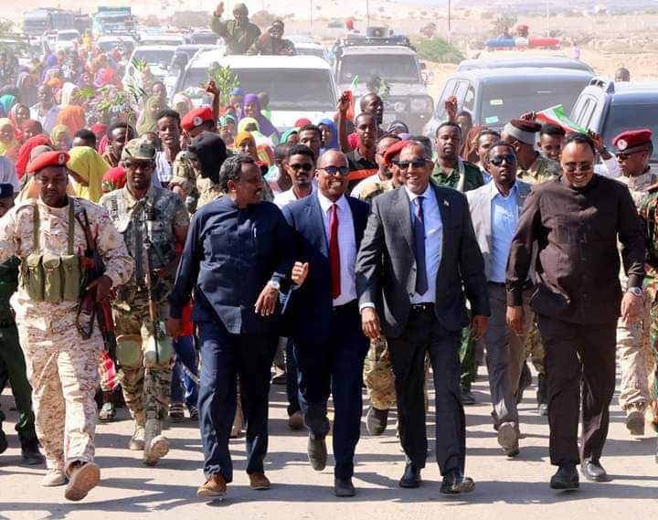 JokarMaxamed's tweet photo. #Somaliland: President Bihi paid a work trip to Berbera and Burao cities in the eastern of Somaliland for the first time since he came to power. https://t.co/U3qFQrXdpM