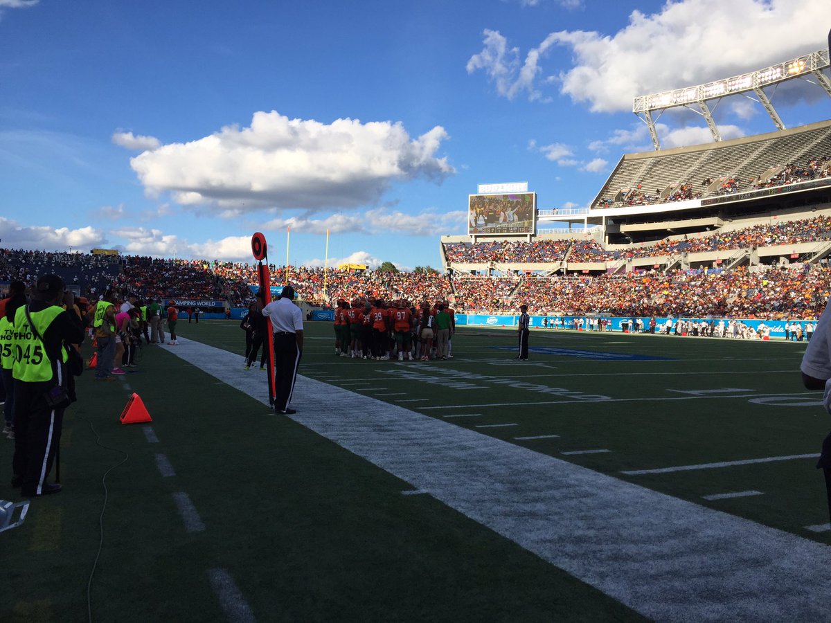 OmarvelousProd's tweet photo. Check out some on the field photos from yesterday’s #FAMU VS #BCU game at @CWStadium https://t.co/vxFcvbtkE4
