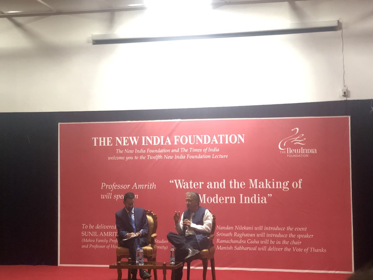 dkrish_24's tweet photo. @Ram_Guha and Sunil Amrith @Harvard discuss the challenge of “One-Size fits all” in trying to solve the challenge of Water shortage https://t.co/1eWoABIAyY