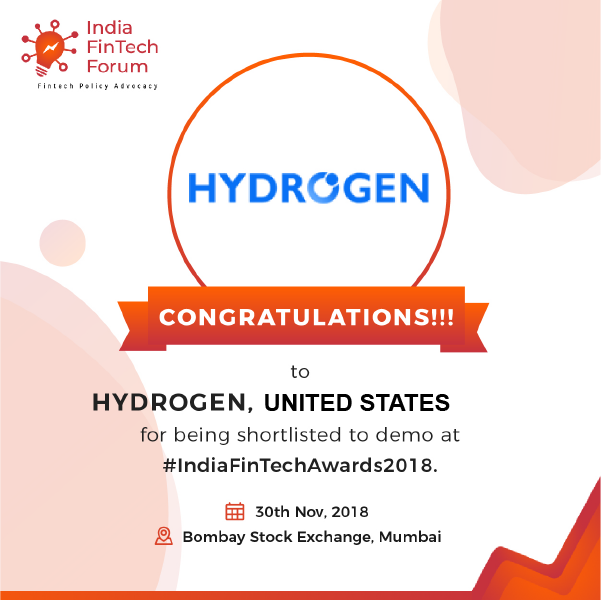 HydrogenAPI's tweet photo. Our @mrosskane is looking forward to joining @harshrajat and @Sauravk12448765 in #Mumbai for the #IndiaFinTechAwards2018 on November 30th at the stock exchange! There are thousands of Indian developers in the @HydroCommunity. Say hi and push to get Hydrogen the #fintech award! https://t.co/ri86WT648d
