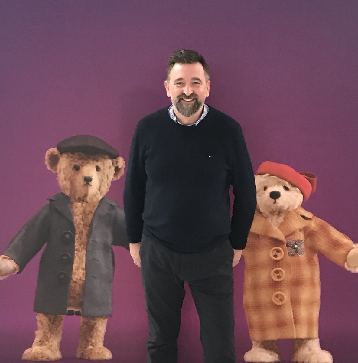 mervbatesTC's tweet photo. Flying from Heathrow? Don’t miss the opportunity to have a photo with the BAA bears #TCWorldwide #TCExperience https://t.co/JRbQF6U898