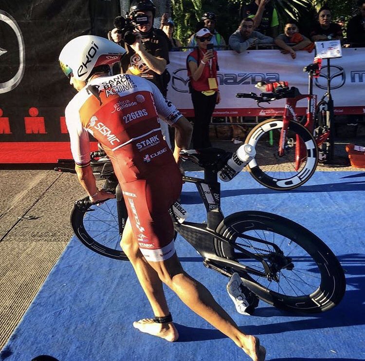 Liderando la T1 🏊🏻‍♂️🔥🔥🚴🏼‍♂️ ¡Vamos Raña! #IMCozumel
