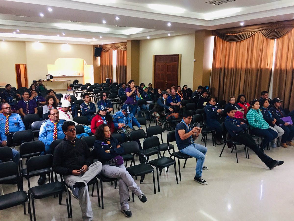 ScoutsEcuador's tweet photo. Inicia un nuevo día scout, Congreso Nacional de Dirigentes 2018, gran aprendizaje en cada uno de los encuentros académicos #CND2018 #Riobamba https://t.co/UtmrryWDfU