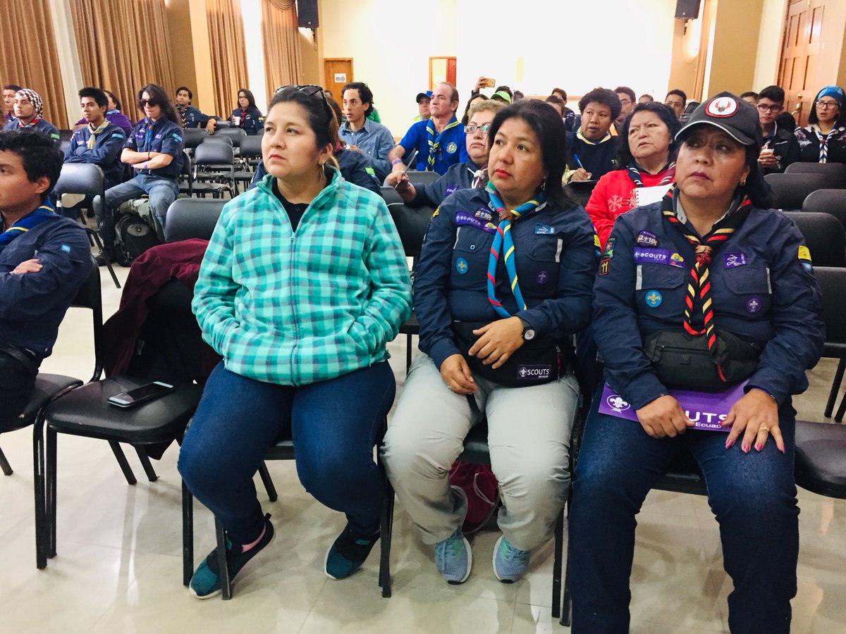 ScoutsEcuador's tweet photo. Inicia un nuevo día scout, Congreso Nacional de Dirigentes 2018, gran aprendizaje en cada uno de los encuentros académicos #CND2018 #Riobamba https://t.co/UtmrryWDfU