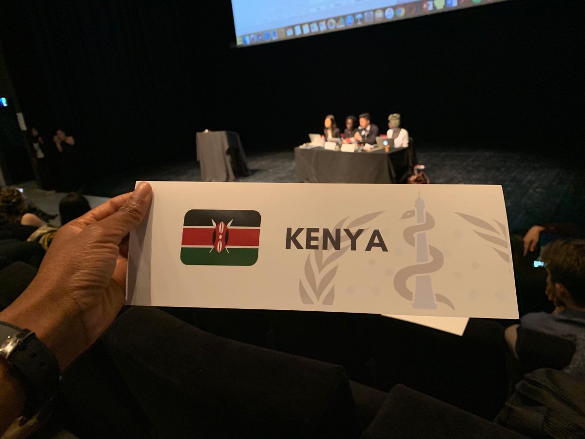 dedevose's tweet photo. The Republic of Kenya stands behind Member State initiatives for self-funded, prioritized financing and commitments towards a green economy. The Republic of #Kenya is "present and voting". #ParisWHO #WHOSimulation https://t.co/K1ie0IganO