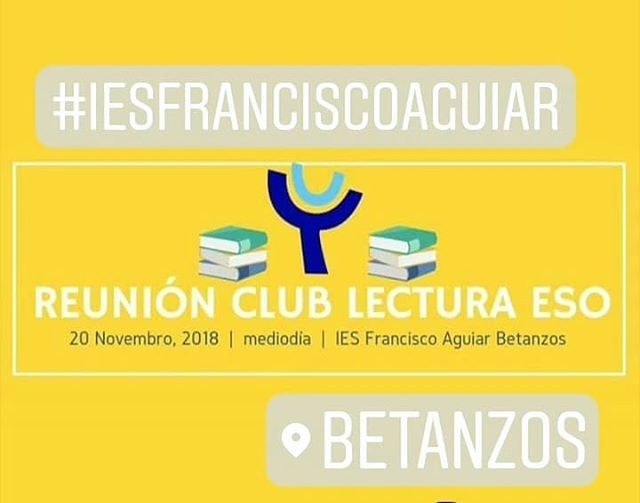 20 novembro mediodía reunión dos clubs de lectura na ESO #animaciónálectura #iesfranciscoaguiar #Betanzos ift.tt/2qU9z7G