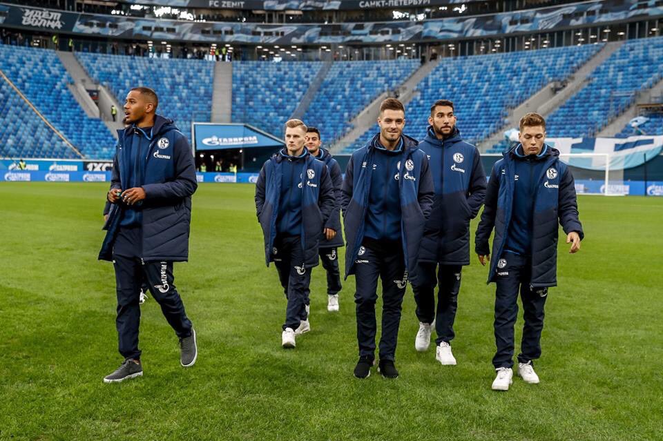 Congratulations👏🏻 #GeorgeTimotheou on your first team debut (35 minutes) for Schalke04 👊🔵⚪️⚽️ #WorldCupStadium #ZenitStPetersburg