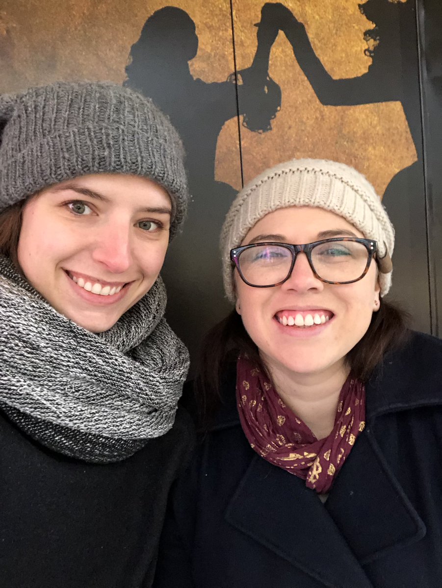 Really excited! Hopeful we get <a href="/HamiltonMusical/">Hamilton</a> tickets waiting In the cancellation line! What do you think our odds are <a href="/Lin_Manuel/">Lin-Manuel Miranda</a>? Been here since 8 AM #Dedication #babyitscoldoutside #whatsnext