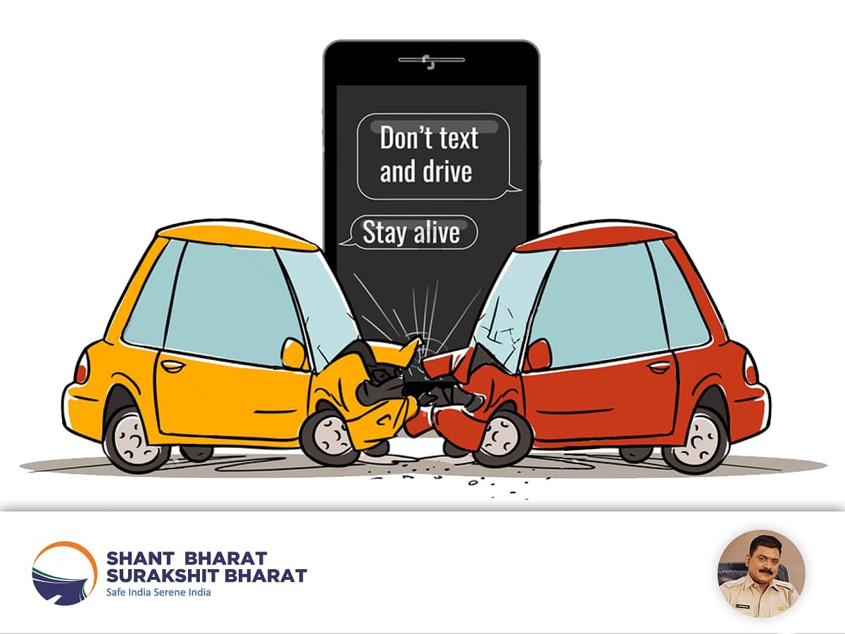 raveegaekwad's tweet photo. If you plan to text when driving then be aware of the consequences, say #nomobile #notextanddrive #RoadSafety #RaviGaikwadMumbai #Ravigaikwad #RaviGaikwadRTO https://t.co/MZBId2k2Bx