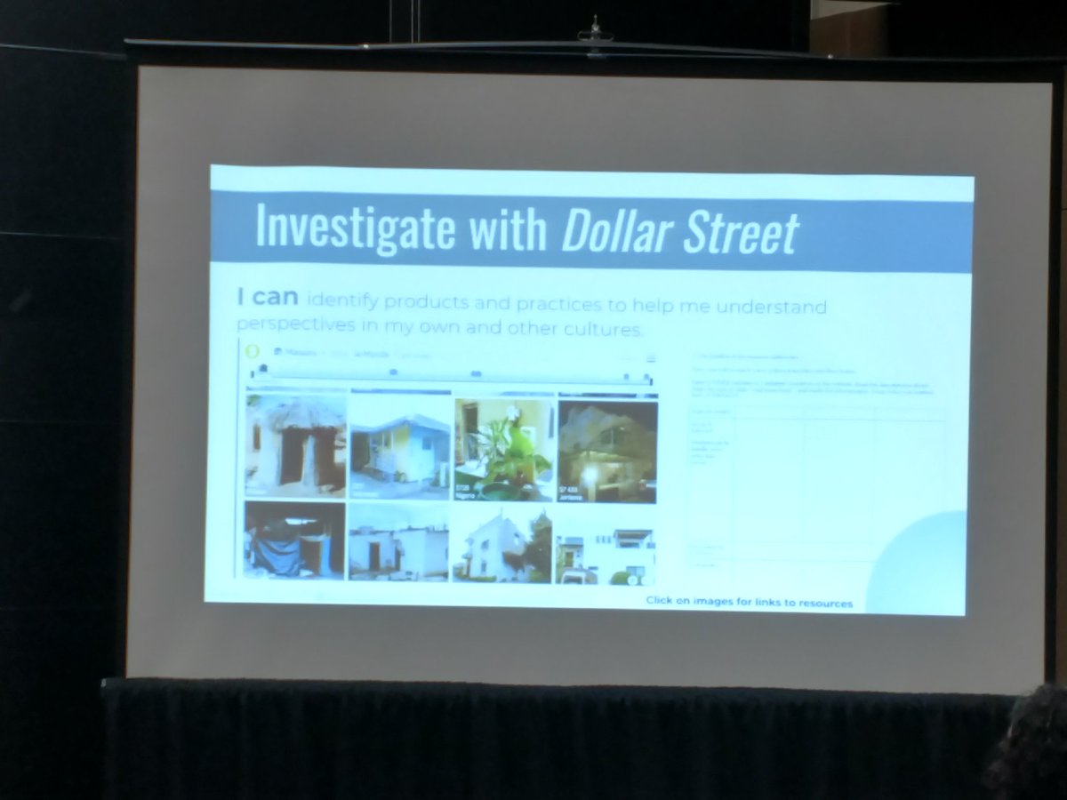 MeganBudke's tweet photo. Awesome ideas to use @dollarstreet_ AND have the students watch the @TEDTalks about it to prevent students forming stereotypes &amp; judgements. #interculturality at it's best with @MmeBlouwolff &amp; @natadel76 #ACTFL18 https://t.co/aR6LzThzCU