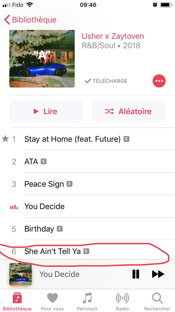 angelmacyne's tweet photo. My man @Usher has killed once again! With that « A » album he brought again the A game! #UsherFan #AAlbum #FavouriteCircledInRed https://t.co/JZygcHYFWr