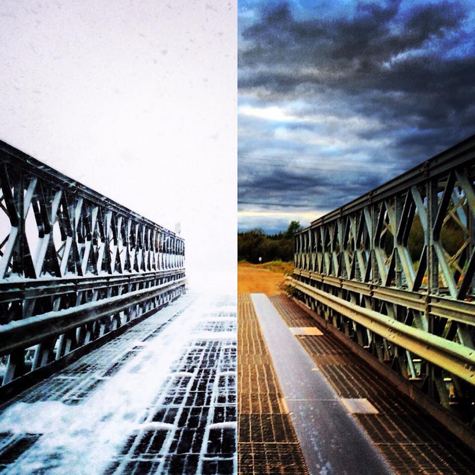 nfcheechoo1's tweet photo. 2 sides to everything... #photography #samebridge #twoseasons #winter #summer #twitter #photo #landscape #snow #dirt #sky #storm #snowstorm https://t.co/dvHYs2TWH7
