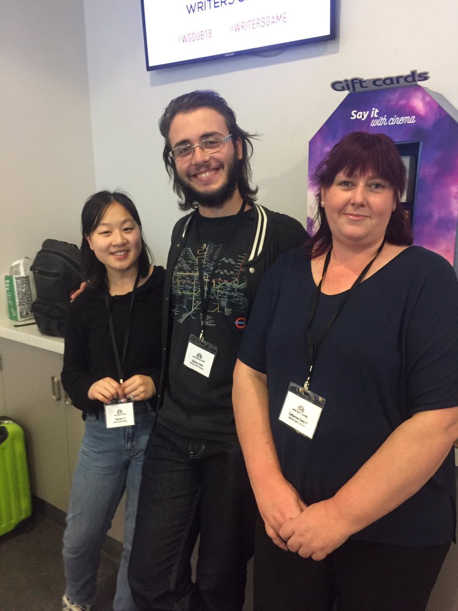 writersgame's tweet photo. These are just a few of the volunteers who have been holding the whole event together this weekend. Big shoutout to them and all the wonderful work they do! #Volunteering #WGDUB18 #writersgame https://t.co/tMhCX5xDTm