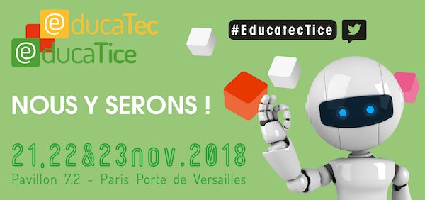 PascalLazerand's tweet image. Retrouvez nous sur le salon Educatec Educatice sur le stand G38 !
EDUCATEC EDUCATICE
LES 21, 22, 23 NOVEMBRE 2018
PARIS PORTE DE VERSAILLES
#I2FORM
