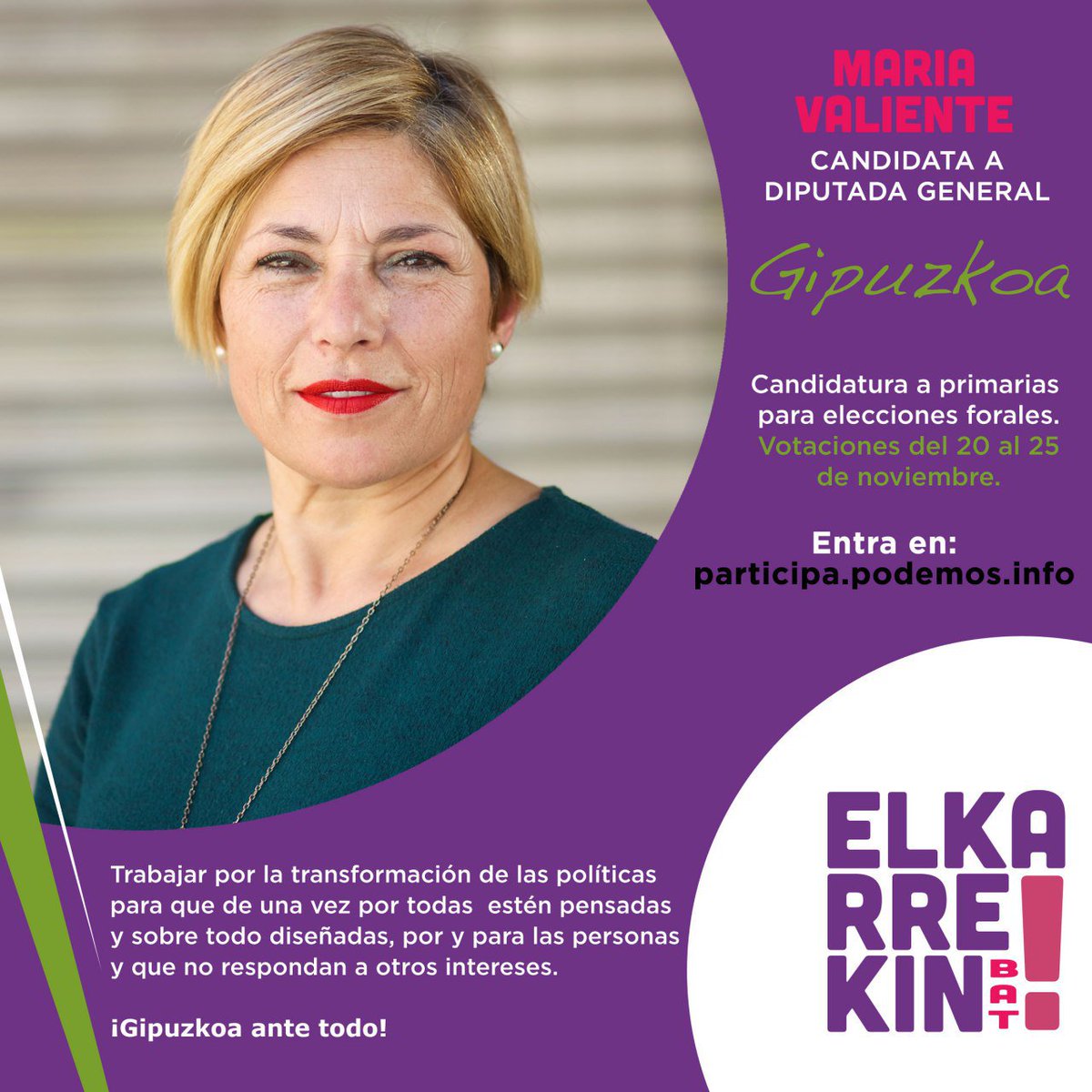 mvaliente0's tweet photo. Ante todo honestidad y trabajar para las personas.
Amamos Gipuzkoa, nuestra tierra y sus gentes.
@EGipuzkoaBat
HONESTIDAD Y TRABAJO.
Beste ezeren gainetik! https://t.co/WiJ0yagslR