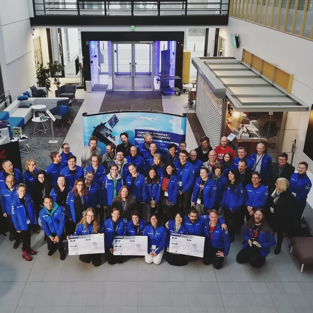 HannakaisaL's tweet photo. What a unique weekend at #Copernicus #AtmosHack at @IlmaTiede! Thank you all organisers from @CopernicusECMWF @eumetsat @INAR_fin and @UltrahackHQ, and @VaisalaSuomi for sponsorship! https://t.co/U9uDqEpQHw