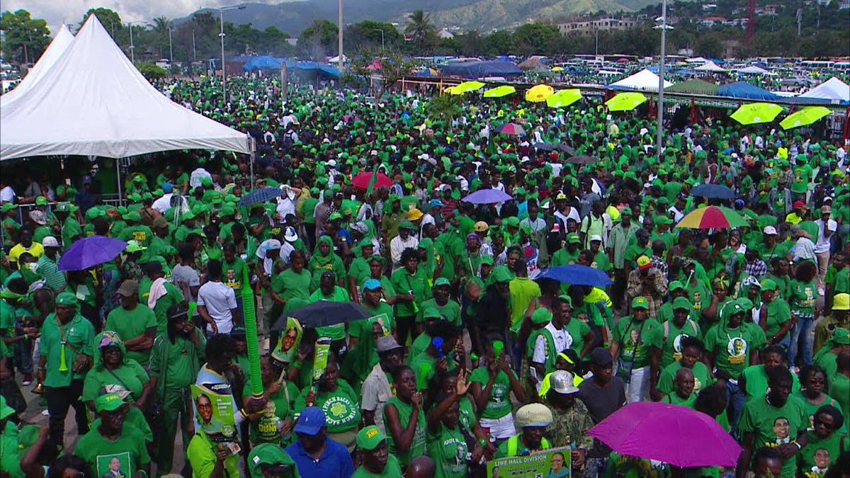 fadazuks's tweet photo. Sorry my twitter family that I couldn’t get the shots of the thousnds outside arena 
#JLP75th 
#JLPConference https://t.co/mNuU1uXSea