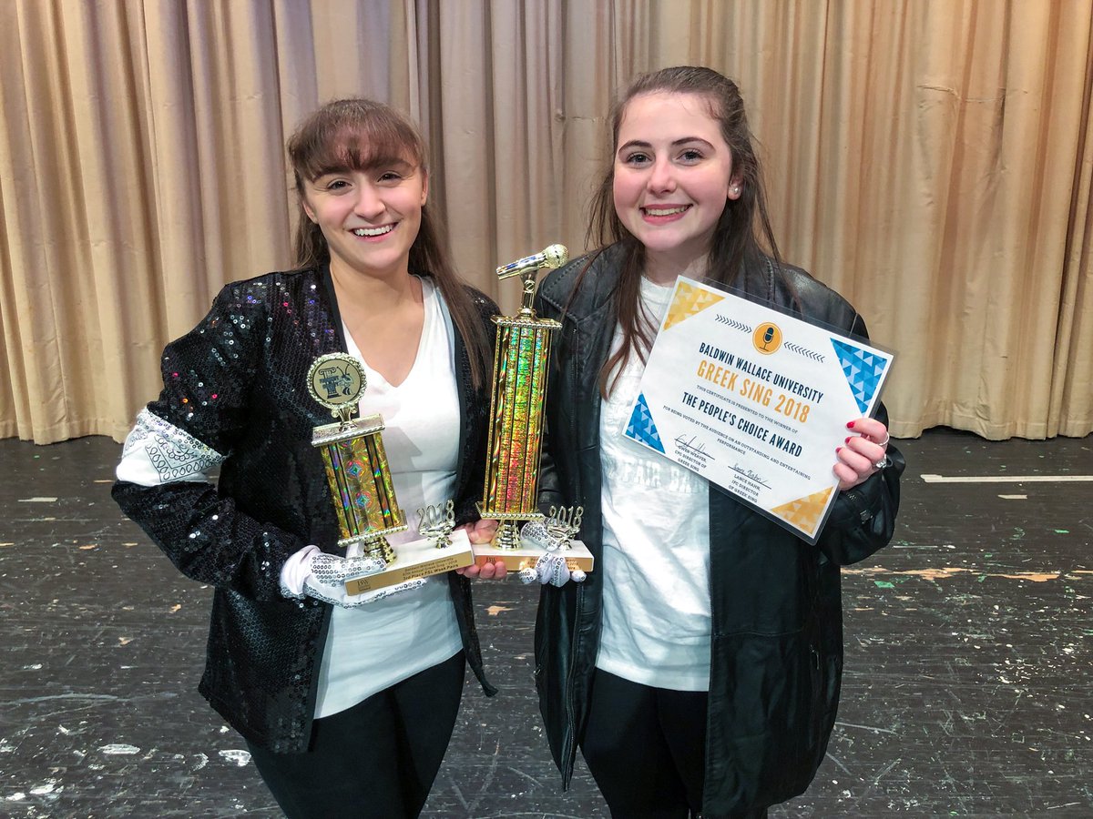 You can’t beat us, beat us 🎵
Shout out to our amazing Greek Sing directors, <a href="/MarisaMancchio/">Marisa Manocchio</a> and Megan for leading us to victory, and to <a href="/plpbw/">Pi Lambda Phi</a> for being such great partners!
