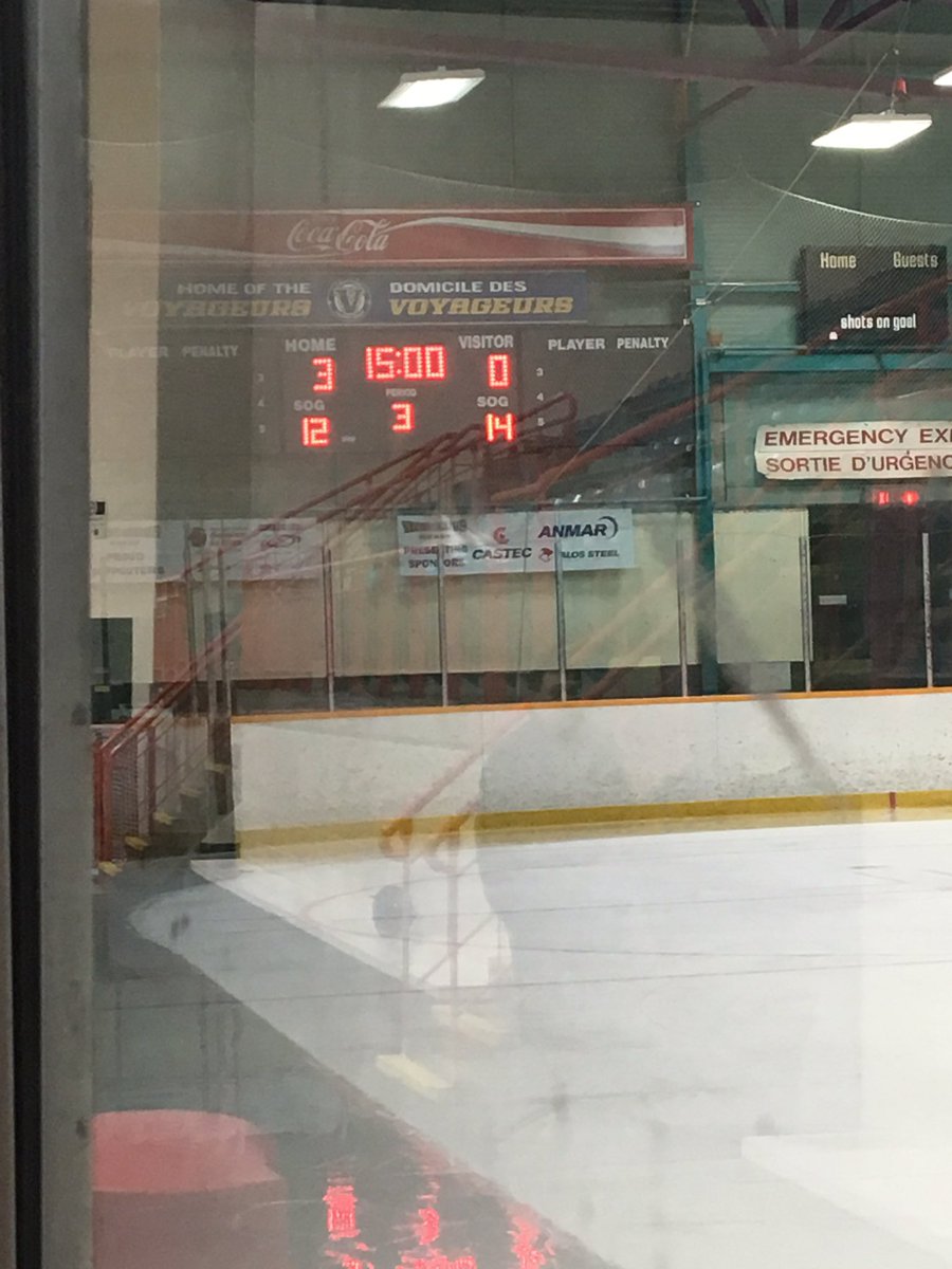TOMidgetAeros's tweet photo. End of 2nd is 3-1 Sudbury even though the hometown scorekeeper won't put up our goal.  Let's go Ladies.  3rd period is our period. https://t.co/v5cQmkQJ1F