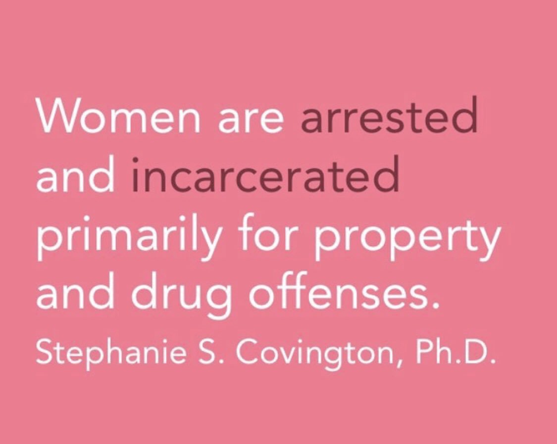_incarceration_'s tweet photo. An excerpt from Dr. Stephanie S. Covington’s “A Women’s Journey Home: Challenges for Female Offenders.” https://t.co/aVCdlqEq3Q
