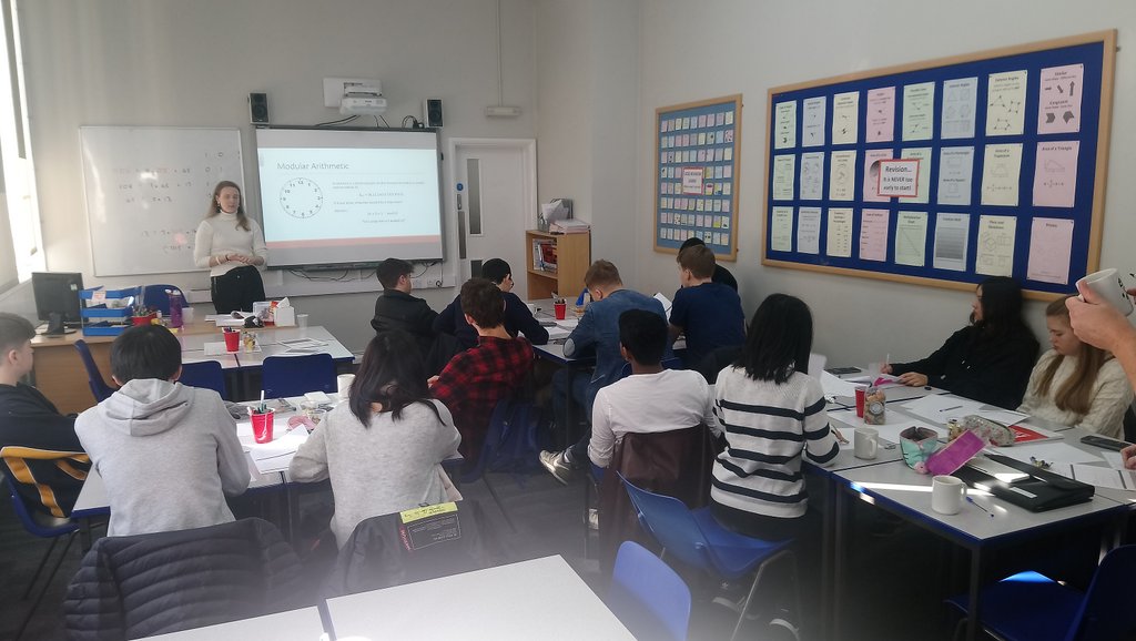 Session 2 of the Maths masterclass underway! This year being delivered by our very own Miss McCoy! Our L6th Further Mathematicians and Higher level IB pupils are engaging superbly!