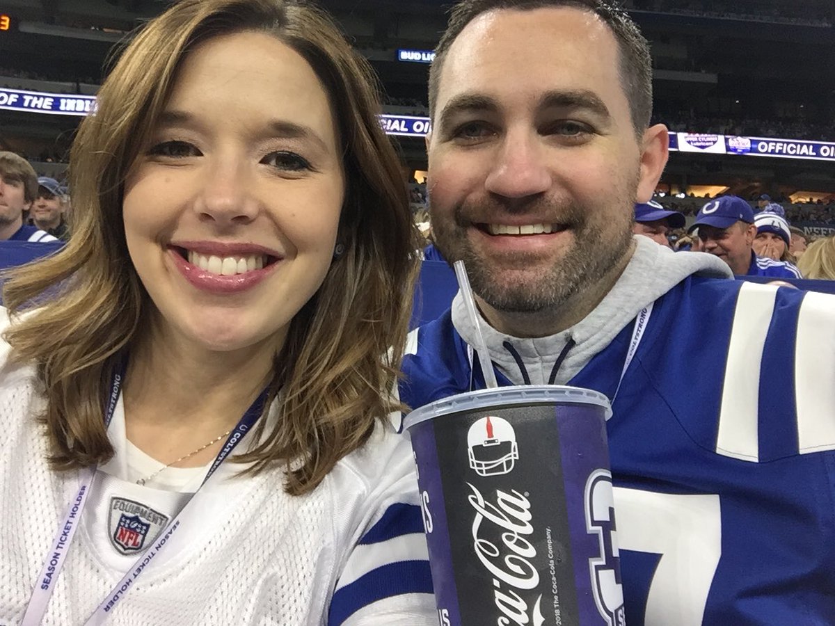 MrsWarrenPPS's tweet photo. At the @Colts game with hubby! Nobody I’d rather be here with! #ColtShare #GoColts #ForTheShoe https://t.co/n8oztrkILM