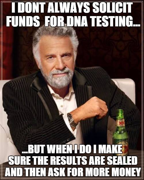 PLakesC123's tweet photo. #DarlieRoutier #RunThePrint 
They want you to donate for DNA testing &amp; then petition the court to seal the results 🙄🙄🙄

Join us on Facebook: Justice For Devon And Damon Routier https://t.co/tKTbAefL7s