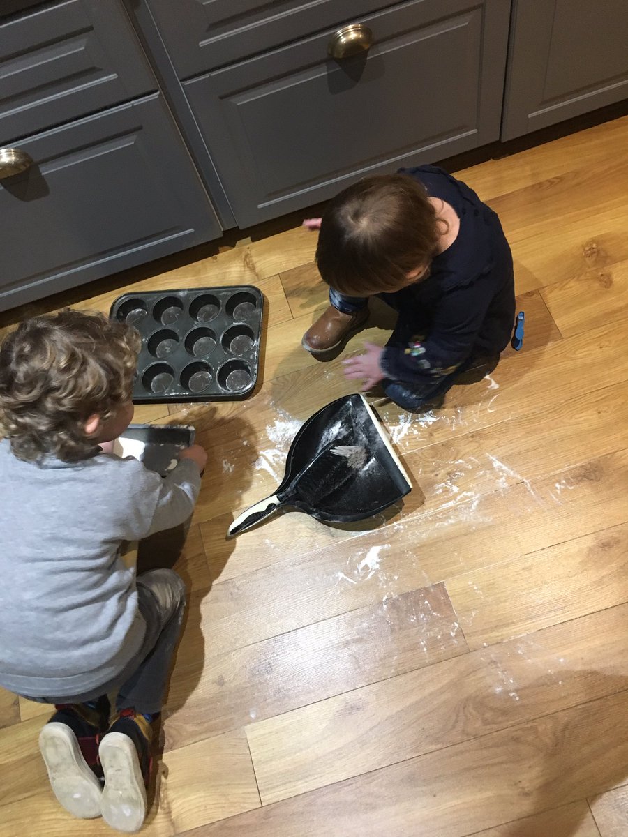 LifebyLottie's tweet photo. Have kids, they said. It’ll be fun, they said. Who do I report this fallacy to? #yesthatsflour https://t.co/GuZb1C1CGs