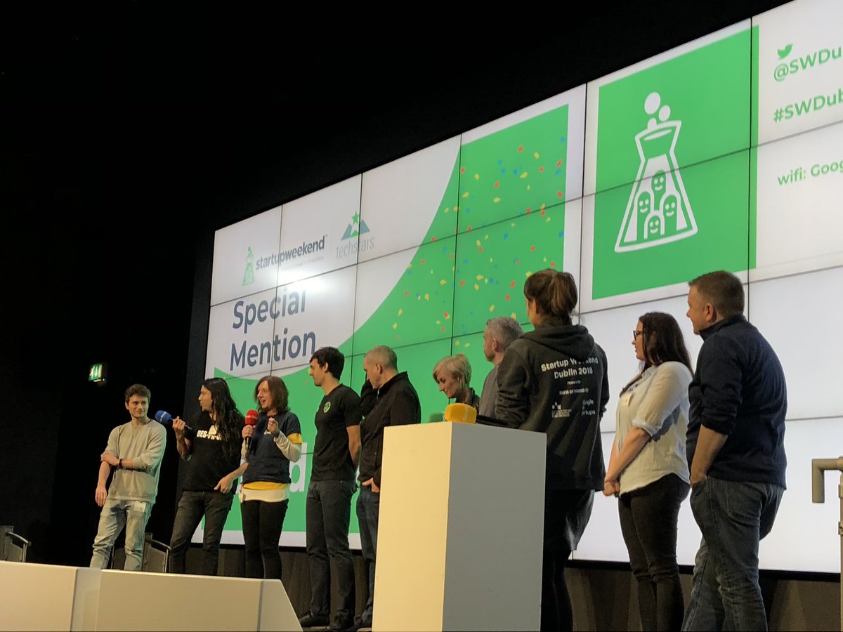 Special mention award goes to <a href="/blindspotai/">@BlindSpotAI</a> who helpblind and visually impaired people find objects tonight <a href="/SWDub/">Startup Weekend Dublin</a> supported by <a href="/bankofireland/">Bank of Ireland</a> tonight <a href="/Google/">Google</a>!