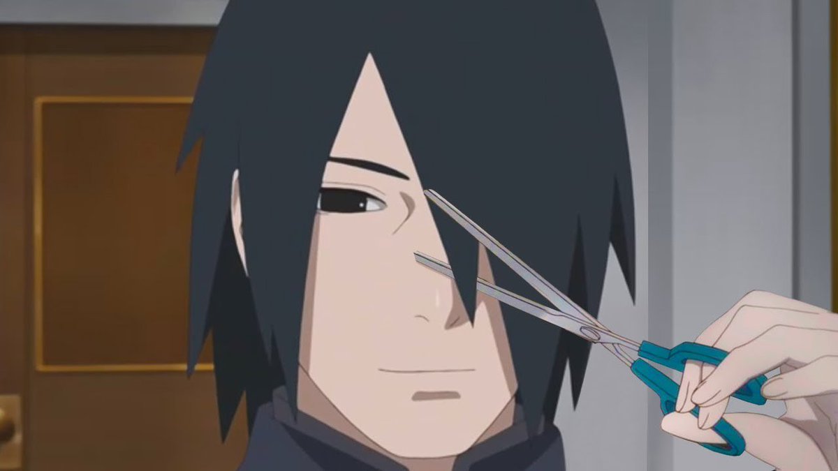 FolhadeKonoha's tweet photo. Sasuke Uchiha corta sua franja emo e causa revolta em fãs. https://t.co/UMdPeTRJcY