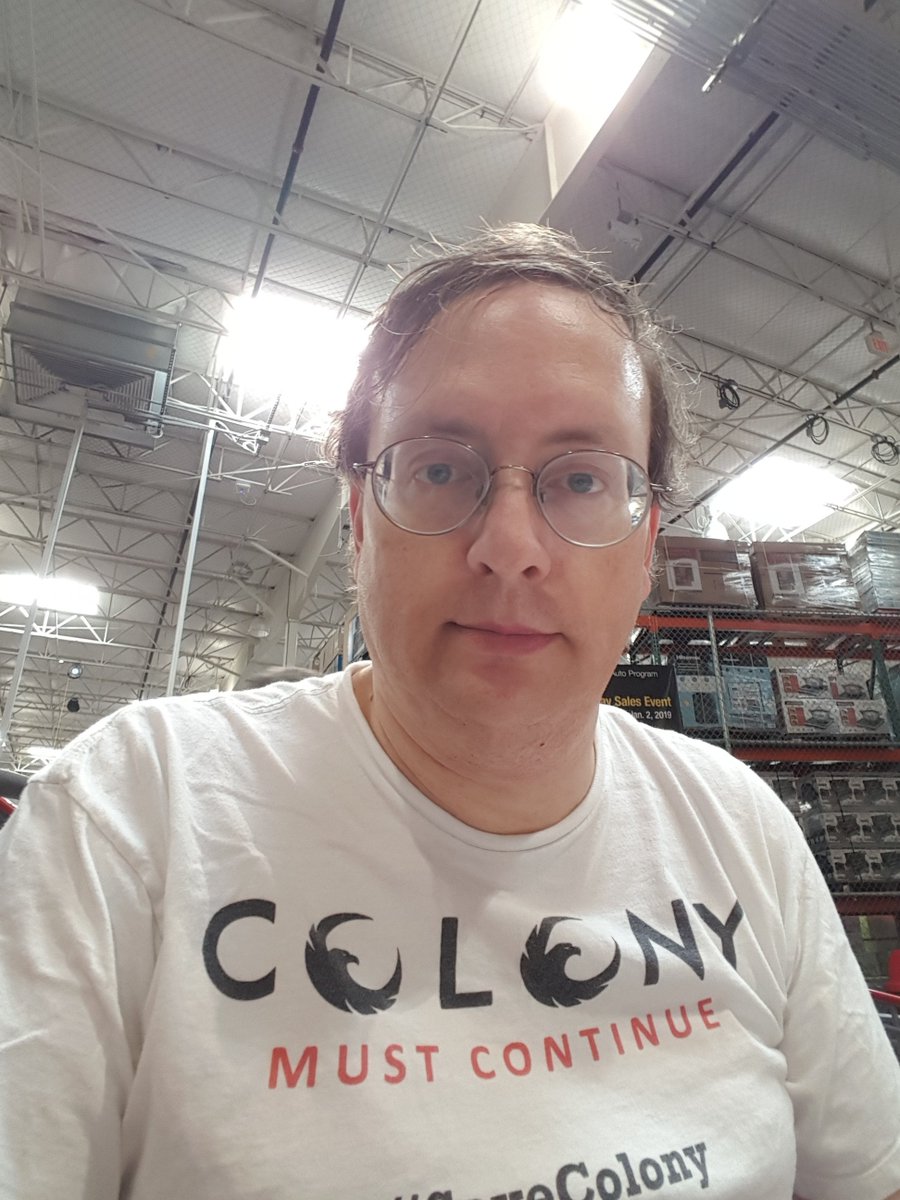 jwsnyderjr's tweet photo. #SaveColony #COLONY #ColonySeason4 #Outliers #PlanetColony COSTCO in Greensboro, NC was busy today! Got lots of exposure for the message on my t-shirt! https://t.co/8ZveMdqYx0