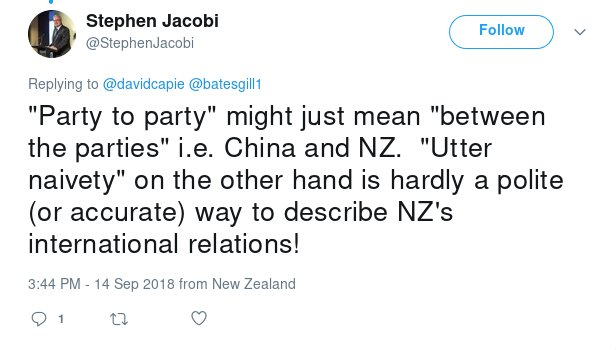 jichanglulu's tweet photo. Remarkably, a representative of an ~⅔-taxpayer-funded pro-CCP lobbying group seemed unable to even understand Party-to-party relations, which is the function of an important component of the CCP (and similar Leninist parties). https://t.co/NYji5XHPiW #nzpol https://t.co/kLRA5dzvLa