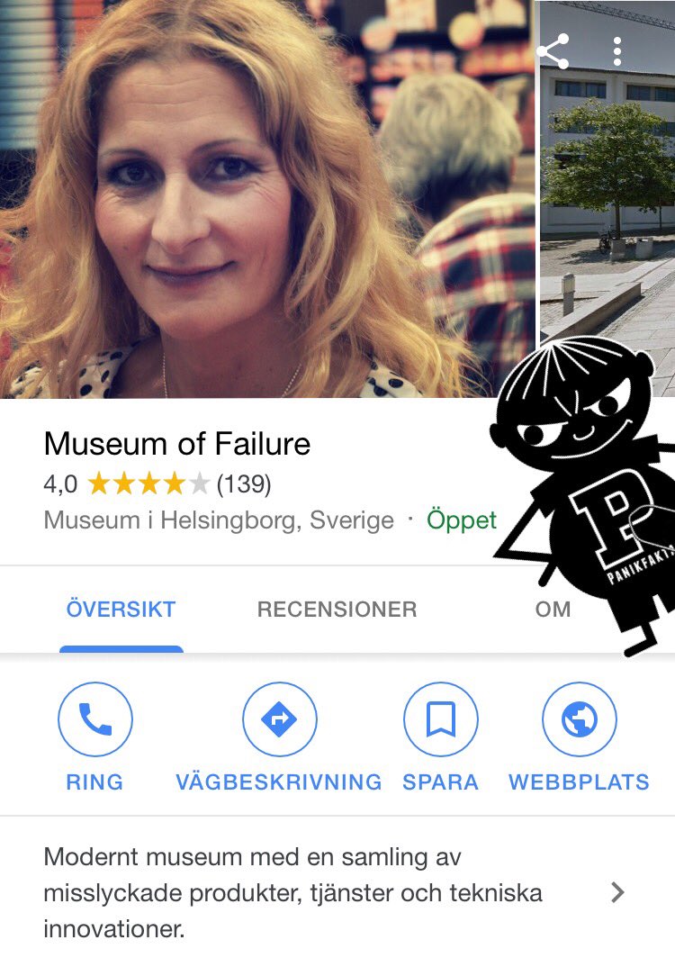 panikfakta's tweet photo. Det här museet i Helsingborg fick just en ny frontfigur. #janouch #fail https://t.co/SQNaNWFMYr