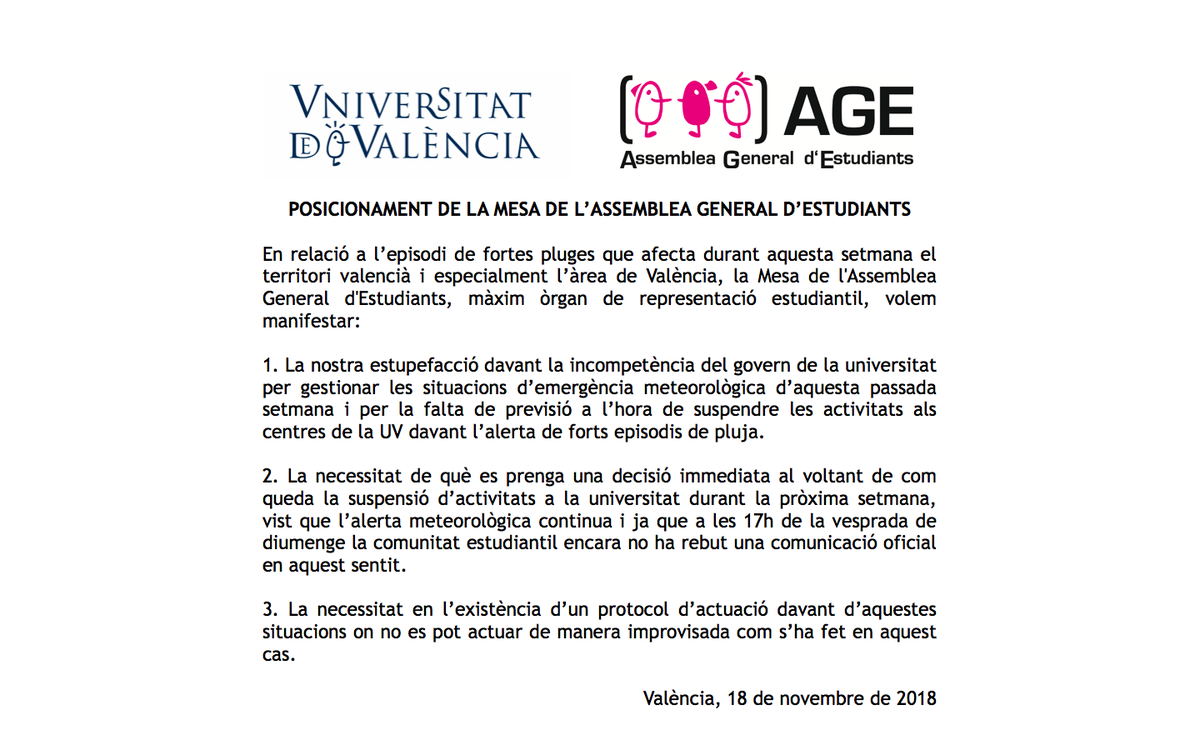 Assemblea General d'Estudiants (UV) tweet media