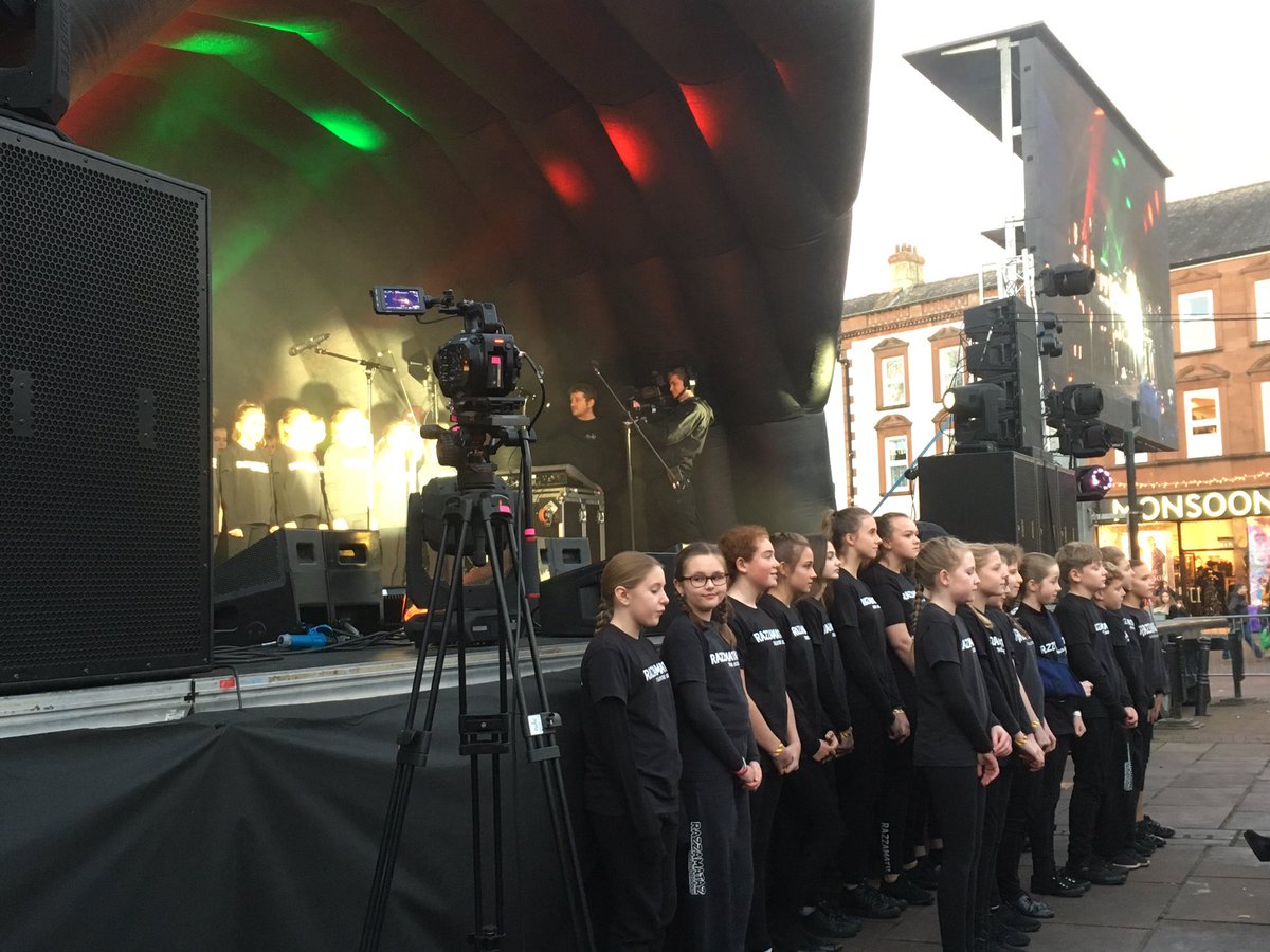 The talented <a href="/RazzCarlisle/">Razz Carlisle</a> performing arts students putting on a great show and entertaining the crowd at Carlisle Christmas lights switch-on. #FestiveCarlisle