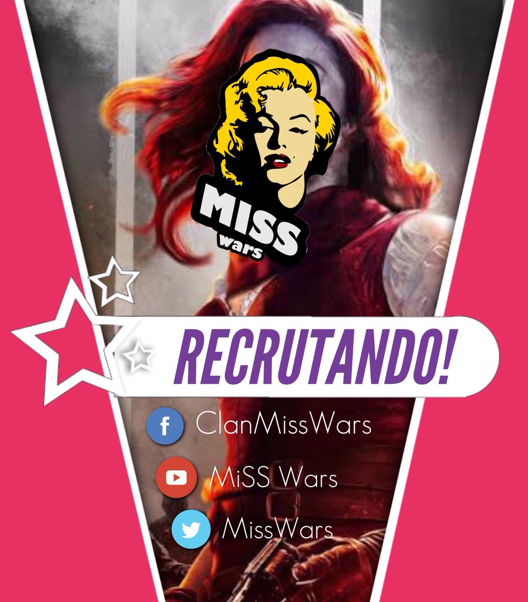 MissWars's tweet photo. VENHA FAZER PARTE DA NOSSA FAMÍLIA NO @CallofDuty !!
#GoMiss #MulheresArmadas https://t.co/aWaRiToGEl