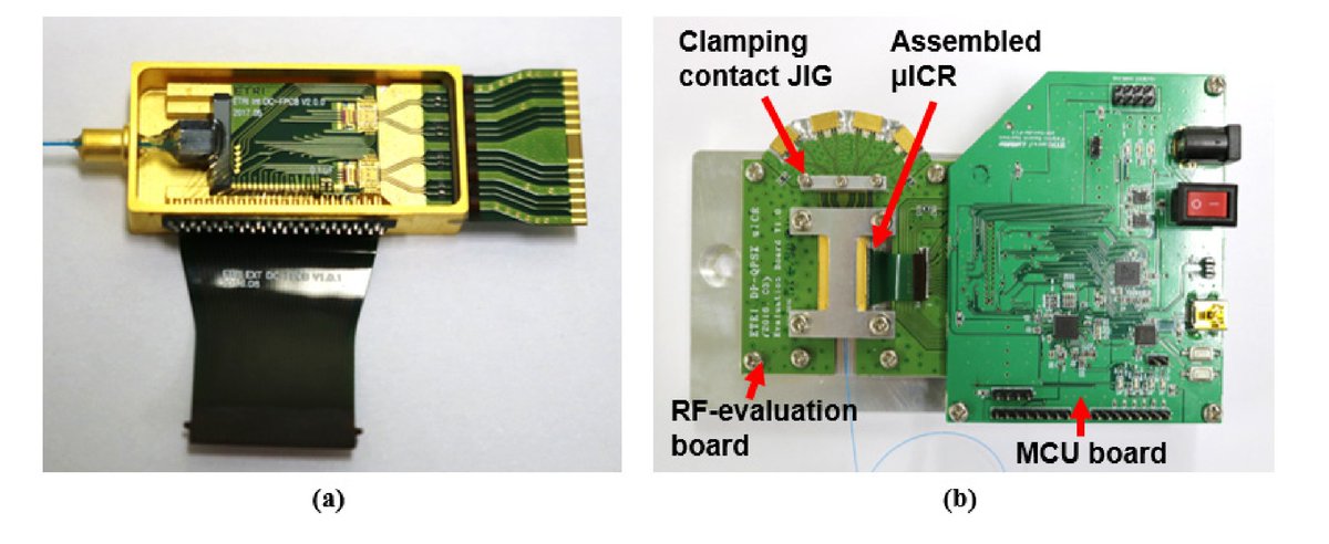 OpticaPubsGroup's tweet photo. An Editors' Pick from #OSA_OpEx: Cost-effective 400-Gbps micro-intradyne coherent receiver using optical butt-coupling and FPCB wirings https://t.co/VRmhLsq1RI #opticalCommunications #CoherentReceiver https://t.co/TRkiL6mnNA