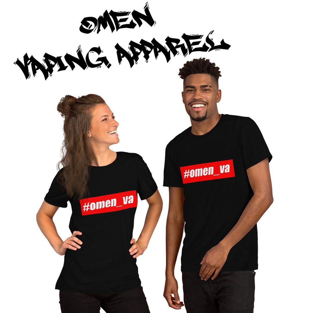 omen_va's tweet photo. ♂️Men's wear and ♀️Women's wear available online.

Check out our full range and grab yours today https://t.co/SYLzeBl0vR

#omen_va #vape #vapelife #vapefam #vapelyfe #vapefamily #vapefriends #vapers #vapesociety #tshirts #tshirt #apparel #tshirtdesign https://t.co/Kn7ya9vFIz