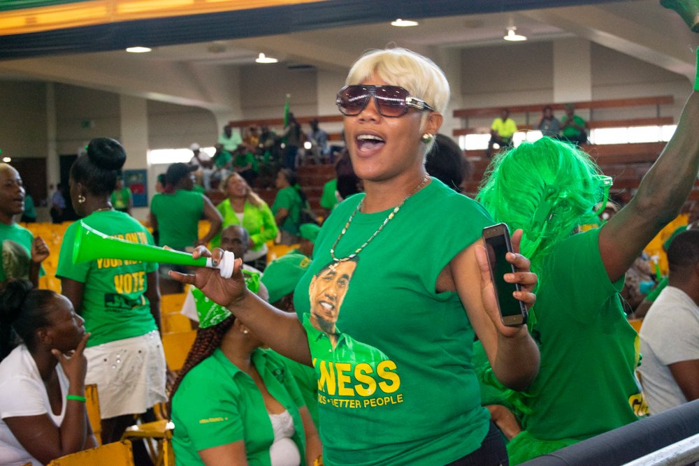 NigelClarkeJa's tweet photo. Jubilation at #JLP75 Conference. Equal Rights and Justice! https://t.co/RP9e8NmL5t