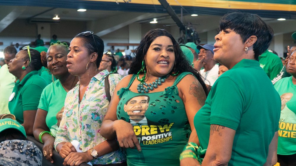 NigelClarkeJa's tweet photo. Jubilation at #JLP75 Conference. Equal Rights and Justice! https://t.co/RP9e8NmL5t