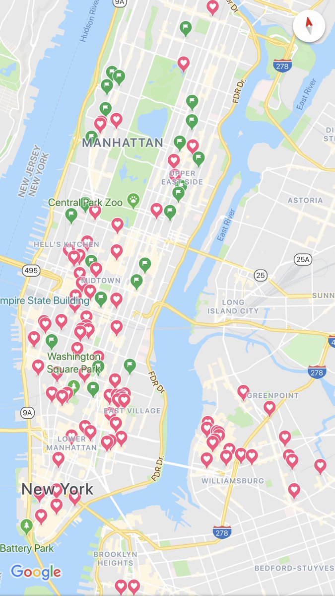 v1sharma's tweet photo. When you highlight vegan places to eat in NYC in prep for the trip! Will be eating a lot! 😂 https://t.co/wfMfFdyYwS