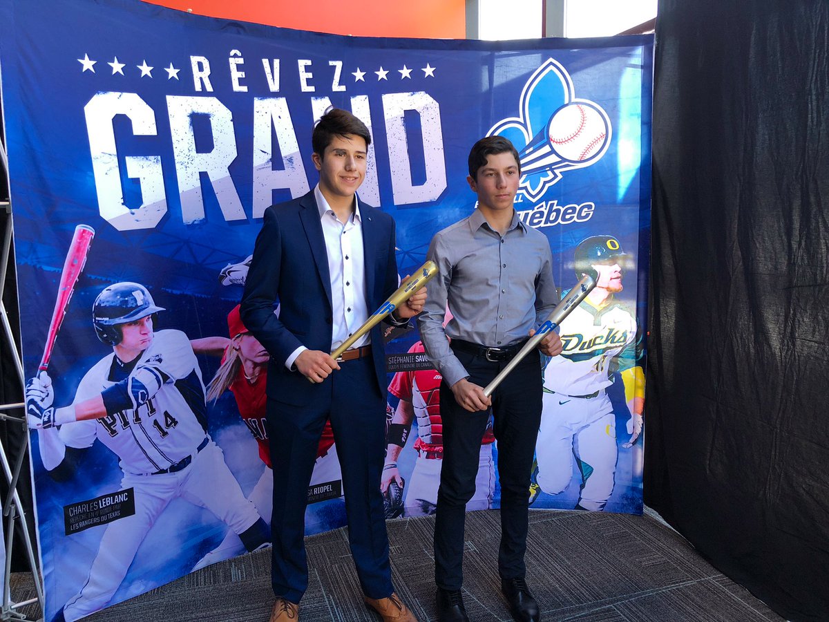 baseballquebec's tweet photo. Midget A #AssisesBQ
Gagnants: Mathieu Poirier (Lanaudière)
Finalistes: Samuel Labrecque (Richelieu-Yamaska) & Alexandre Verdon (Montréal) https://t.co/iWDE4ypk1f
