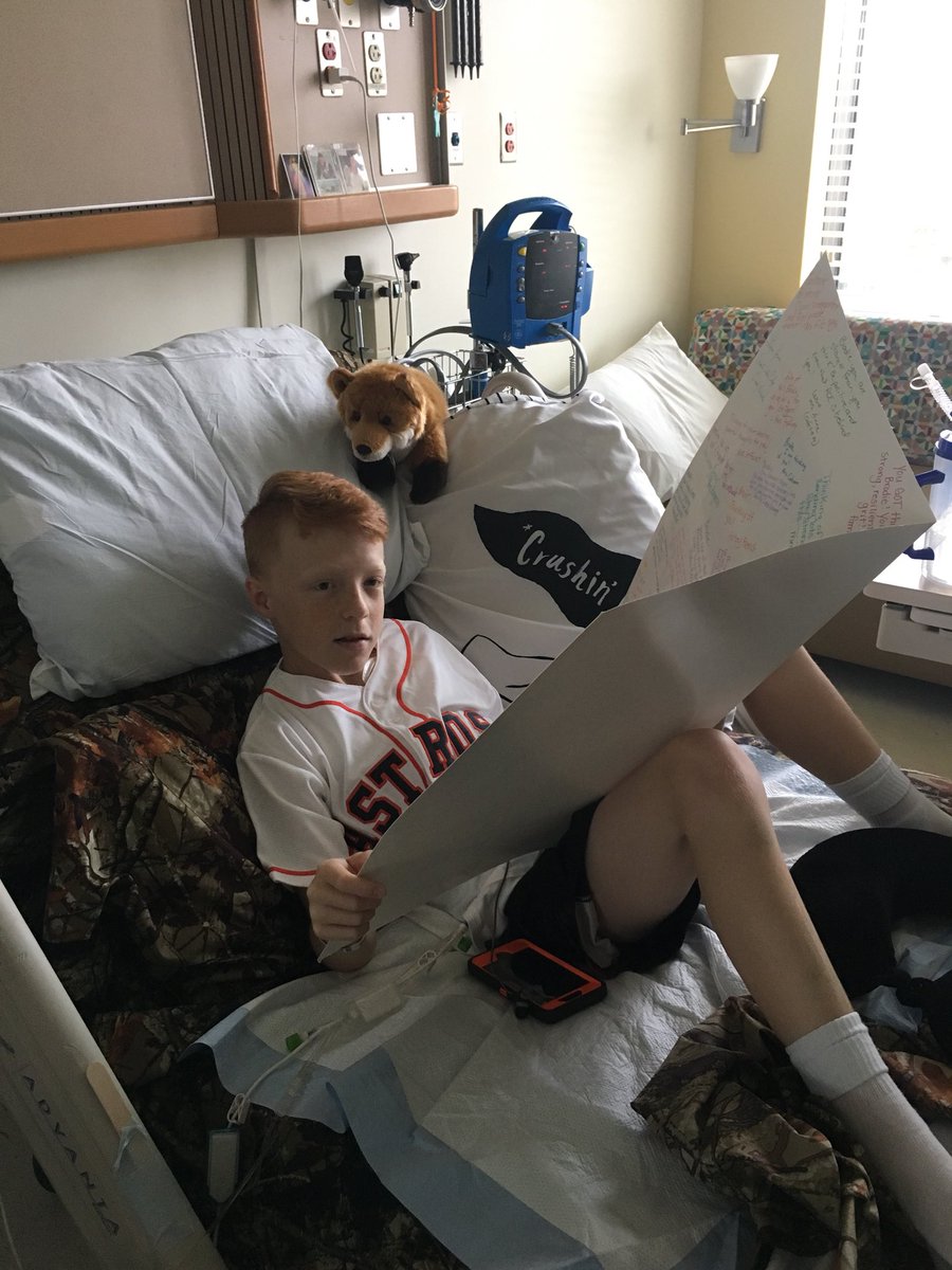RCEMom11's tweet photo. Sure enjoyed visiting this Brave young friend today. #brodiebrave #onerce You’ve got this! https://t.co/hvIAetNctV