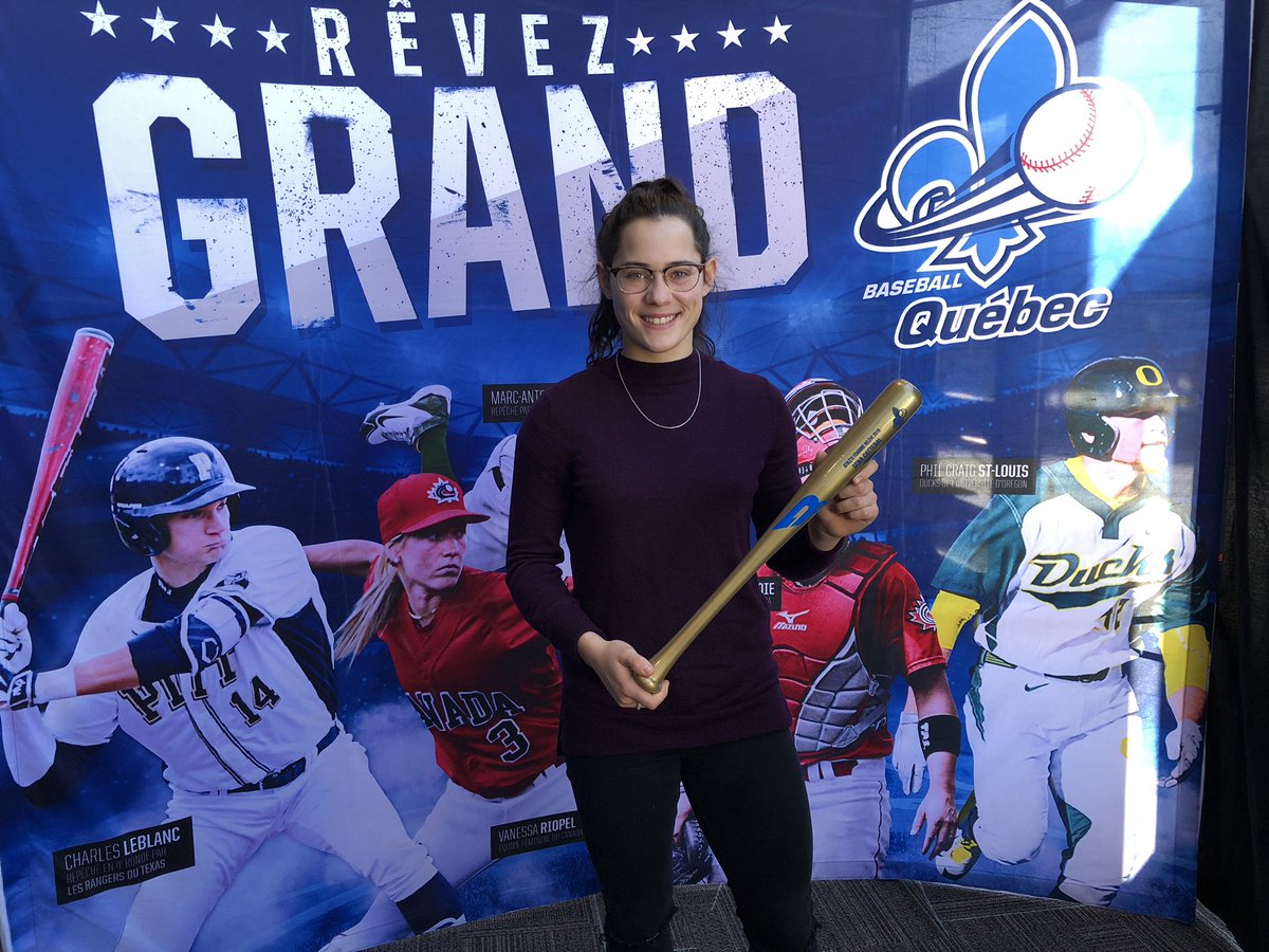 baseballquebec's tweet photo. Athlète féminine relève 2018 des #AssisesBQ: Sena Catteral! https://t.co/73RlSFadbZ