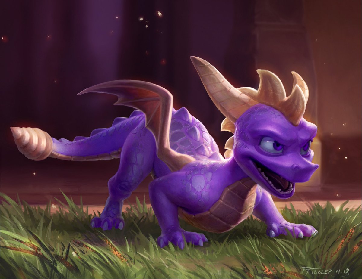 TFiddlerArt's tweet image. Getting back into the swing of things with some Spyro fan art! Hope I did our little purple hero justice! Thanks and enjoy!! #Spyro #SpyroReigintedTrilogy #SpyroTheDragon #dragon #drawing