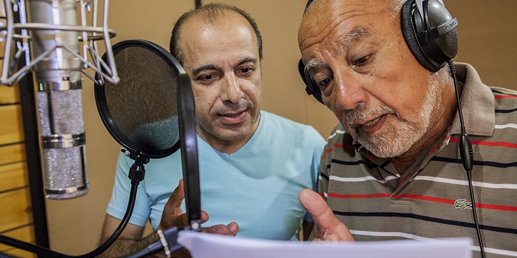bbcmediaaction's tweet photo. NEW: Stories from Syria, set in Damascus, recorded in Beirut, broadcast in English on @BBCRadio4 from Monday: https://t.co/D4QybBjt6d #SyriaExplored
#drama4dev #radiodrama #new #HayelMatar #bbcradio4 https://t.co/WU6nSa2QIH