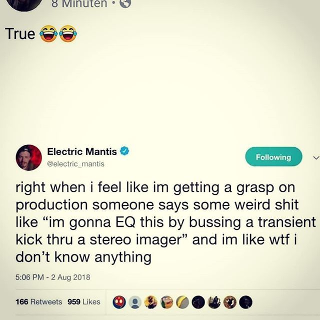 IAmWillHaze's tweet photo. Lmao. Why does this describe my life so well?
#AnimalPlanet #WillHazeOnTheBeat #ProducerPorn #ProducerLife #Beats #Music #Rap #HIPHOP #Trap #RNB #RNS #Canada #USA #Mood #MasxhineMK3 #MK3 #ProducedByWillHaze #producer #Sampeling #samples #beats #NativeIns… https://t.co/jCJn9JWfa8 https://t.co/bpl53fjYFK